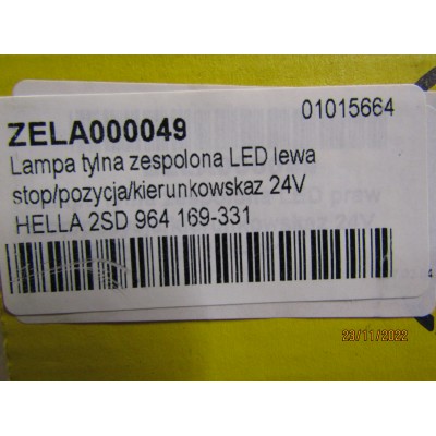 Lampa tylna zespolona Led lewa 24V